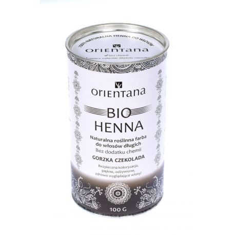 Orientana Bio Henna Gorzka Czekolada 100 g 