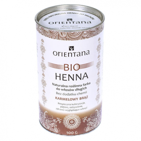 Orientana Bio Henna Karmelowy Brąz 100 g 