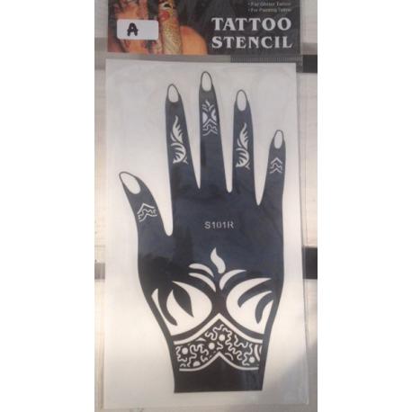 Szablon do Tatuażu Henna - wzór A
