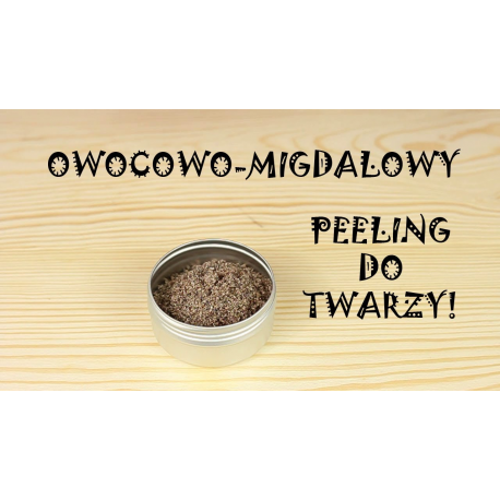 Owocowo-migdałowy peeling do twarzy