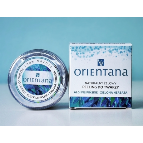 Orientana Naturalny żelowy peeling do twarzy Algi filipińskie i Zielona herbata